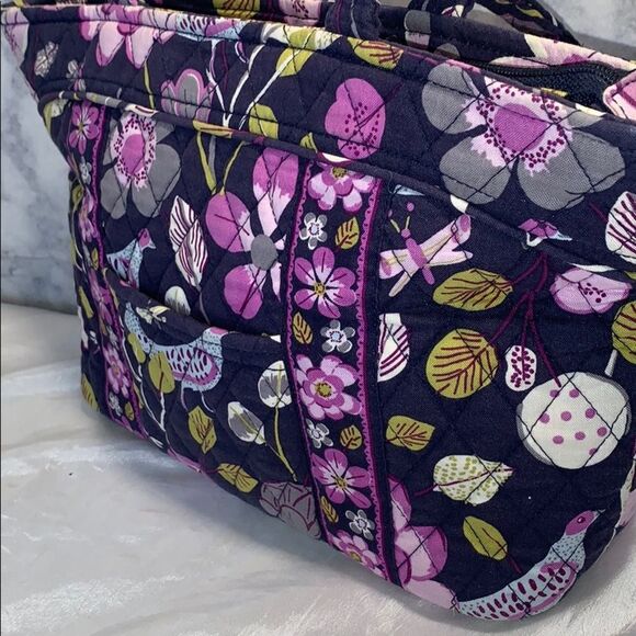 Vera Bradley Purple Floral Satchel - Picture 3 of 9